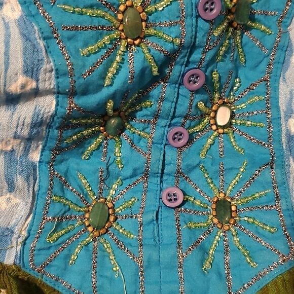 Forbidden Beaded Medium Dress | 44" Chest | 39.5" Length - Picture 3 of 4